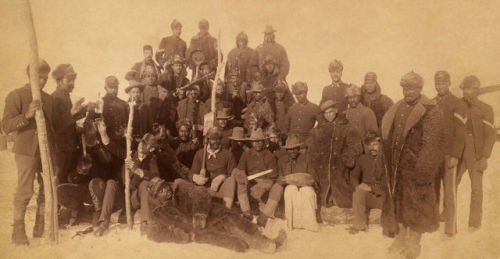 Buffalo soldiers of the 25th US Infantry Regiment, 1890.