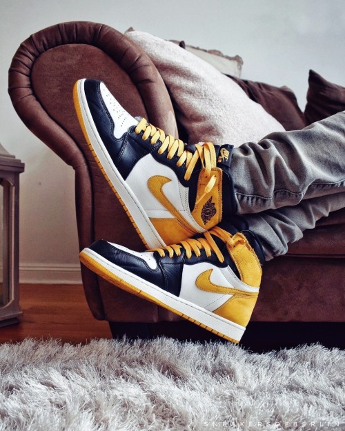 sweetsoles: Nike Air Jordan 1 Yellow Ochre by sneakersofberlin