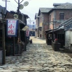 Traditional style street. Circa 1930-1940.