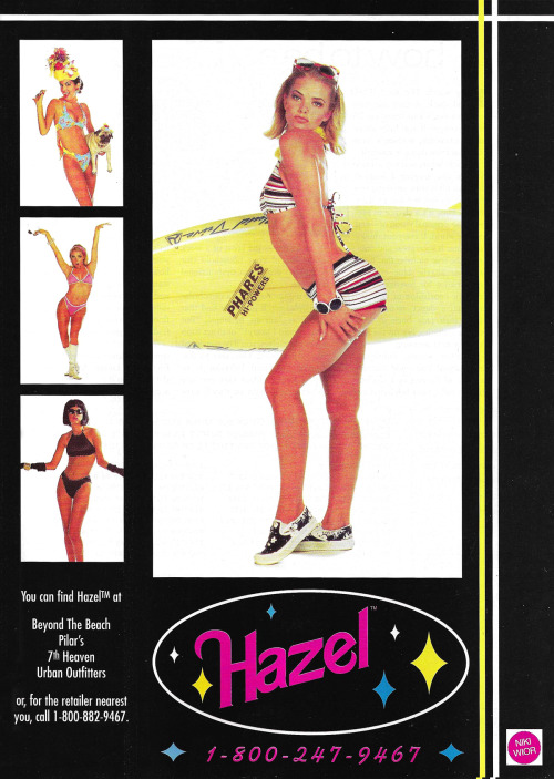 May 1996. &lsquo;You can find Hazel at Beyond the Beach, Pilar&rsquo;s 7th Heaven, Urban Out