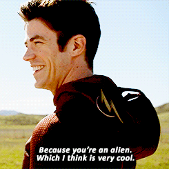 cbssupergirlgifs:Barry Allen + being excited about aliens