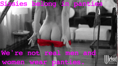 thesissylori:  sissy-maker:Boy to Girl change with the Sissy-MakerAlways wear panties and remember that we are not real men <3