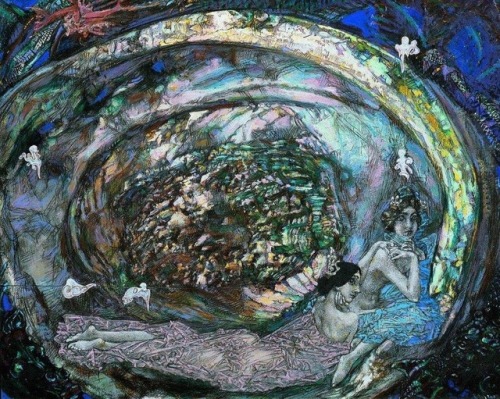 theartsyproject:Mikhail Vrubel, Pearl Oyster, 1904. 