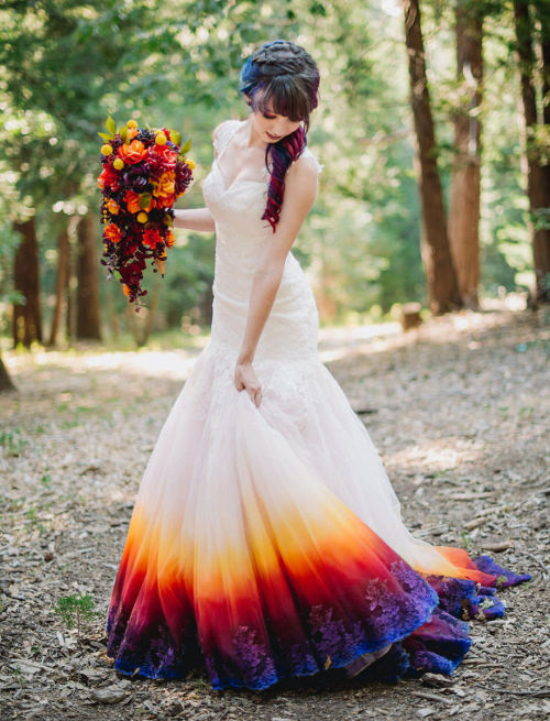 nae-design:Gradientastic wedding gowns by artist Taylor Ann Linko 
