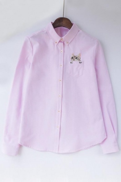 jollyenthusiastsublime:  Cute Cat T-shirt // T-shirt Blouse //  Blouse  Blouse //