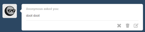 briaunna013:  d0nn0:  kirksthyla:  thefandomlyfe:  m-a-l-t-a-r-a:  takemewherethewildthingsare:  paint-me-a-butt:  mishassbuttofthelord:  mcdolans:  every single person who reblogs this every single person will get “doot doot” in their ask box  HOW