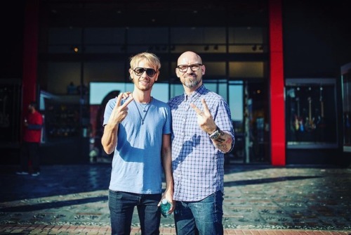 @kingtrut on IG:&hellip;no shit. Me and Dom, the drummer from Muse, hanging out at my “Boh