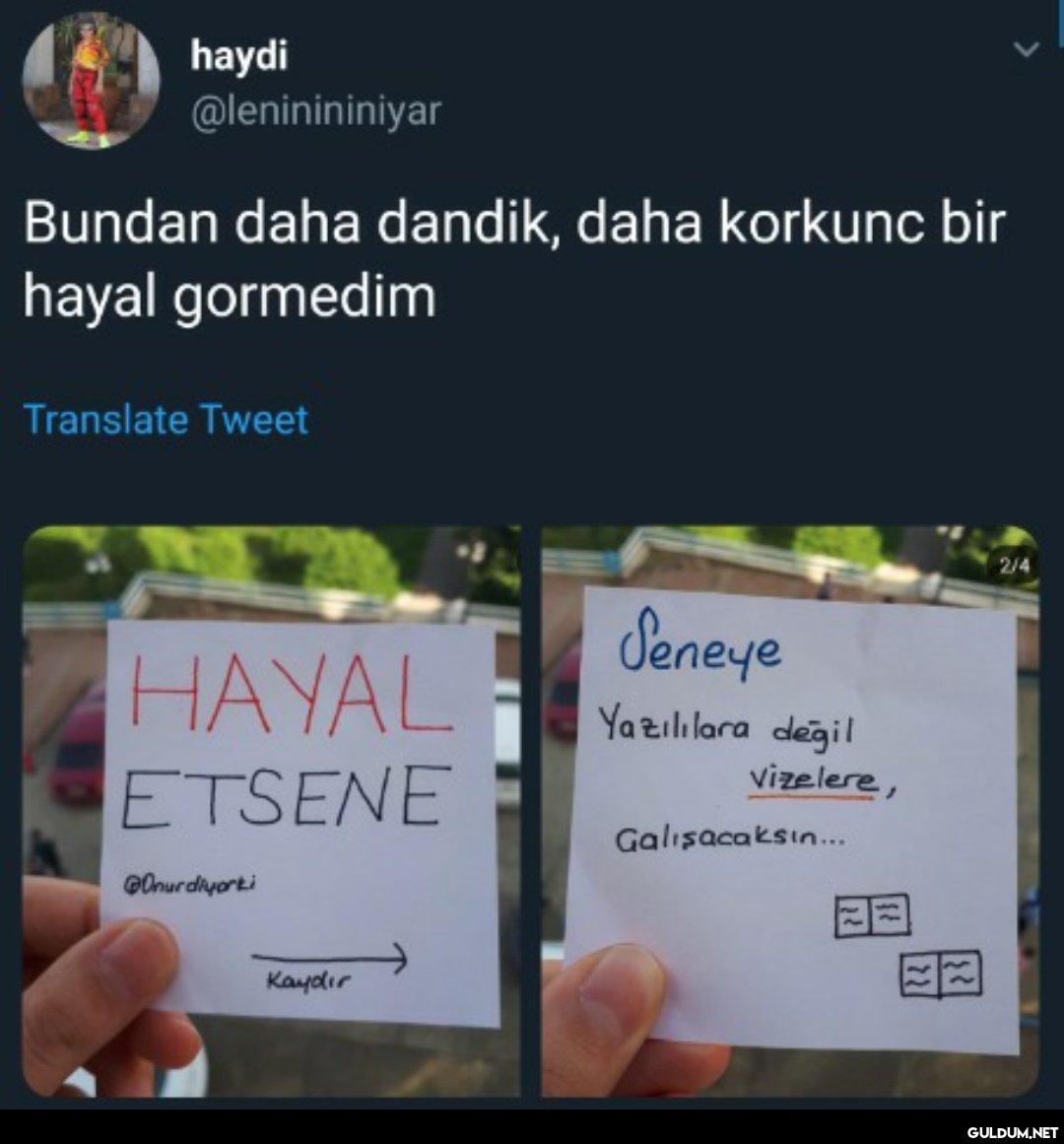 haydi @leninininiyar...