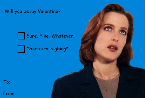 gillianandersunshine:okbutscully:The X Files - Valentines@sassqueensarahpaulson