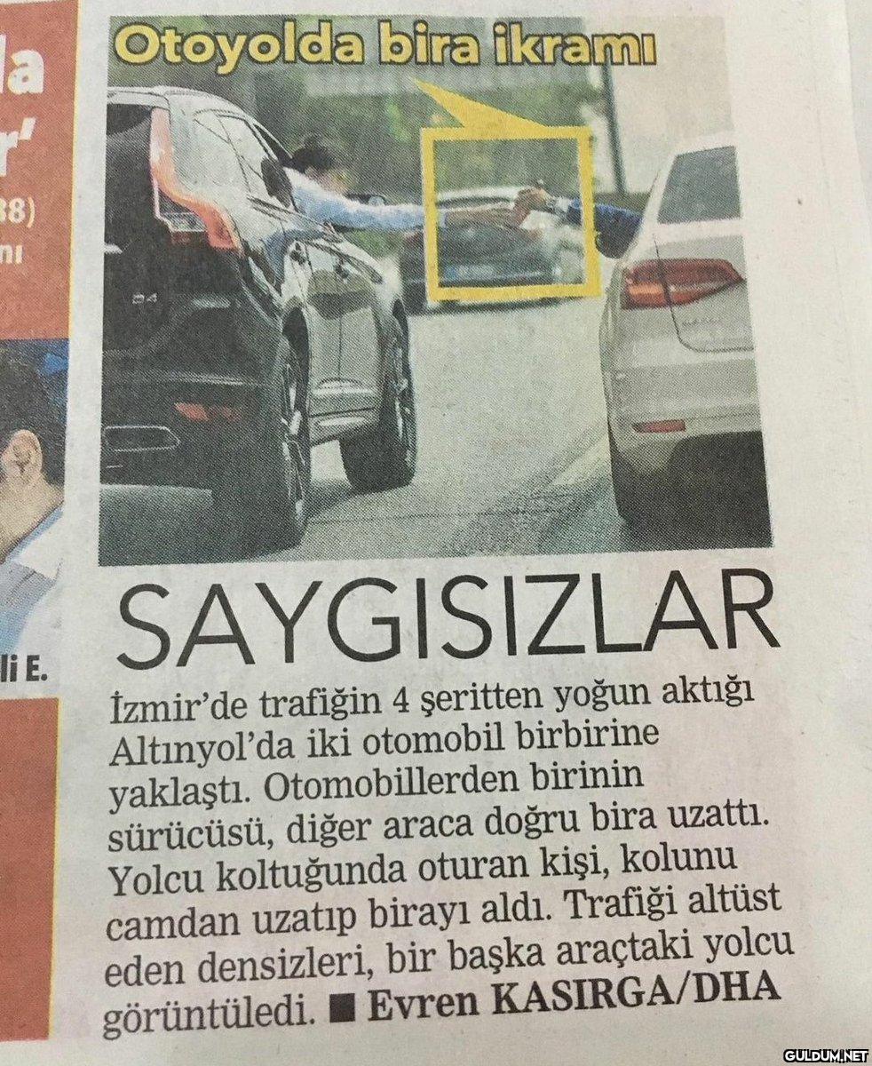 la Otoyolda bira ikramı 1²...