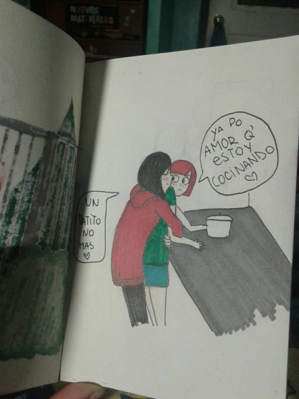 mi-mente-es-un-universo:  dibujos para mi polola, ella no tiene tumblr y quizas nunca