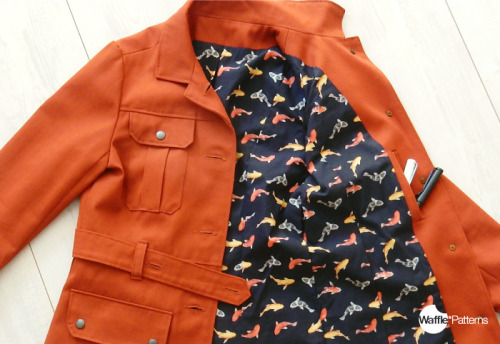 Waffle Patterns pdf sewing patterns / Yomogi shirt jacket