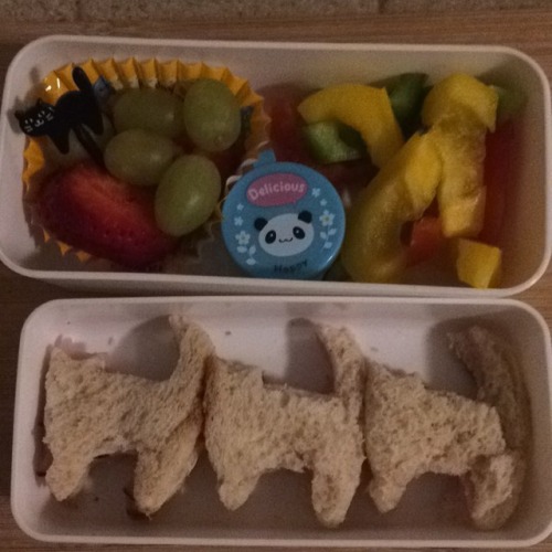 #kittycat #bento for Missy for tomorrow. #lunchbox #halloween #obento