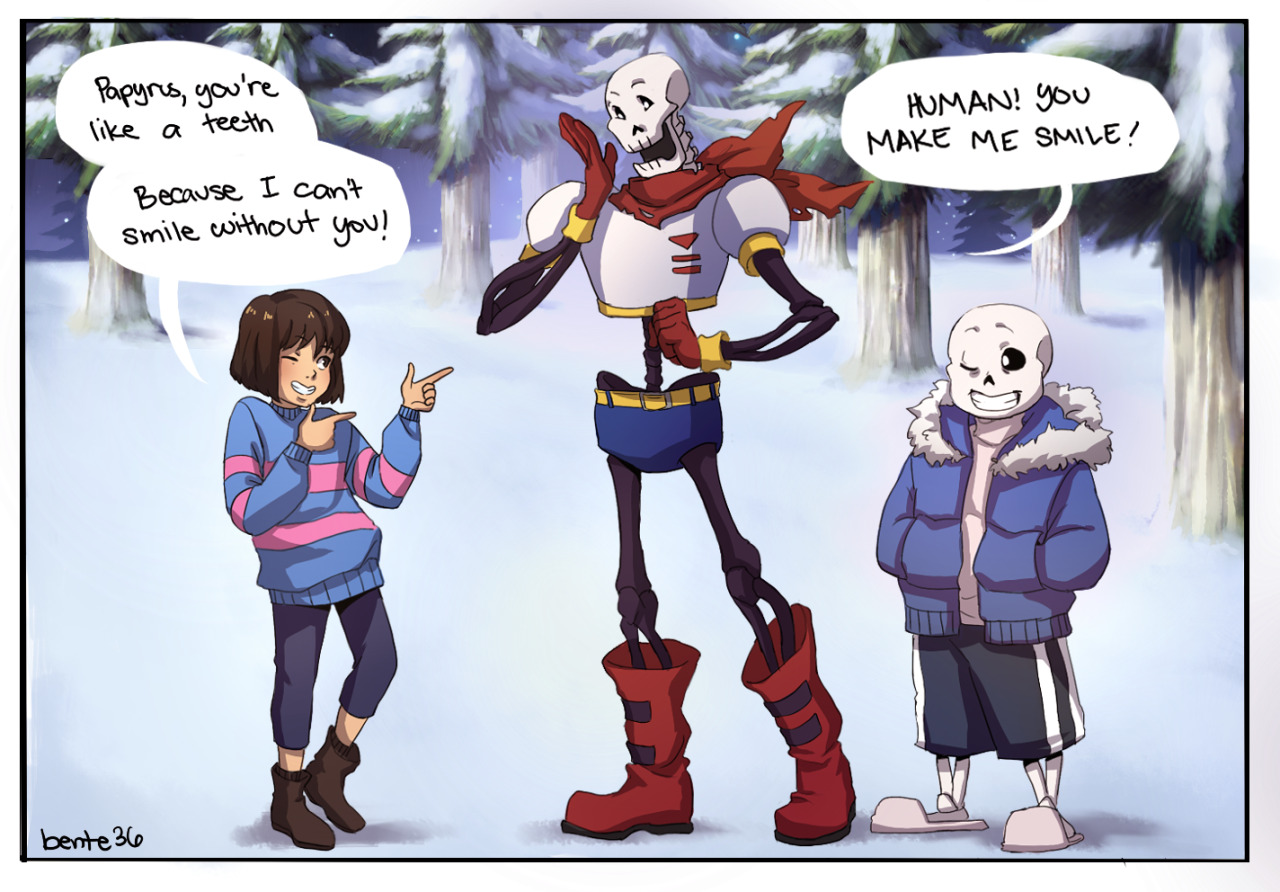 bente36:Frisk + pick-up lines …I had too much fun drawing this.omfg I love it X3