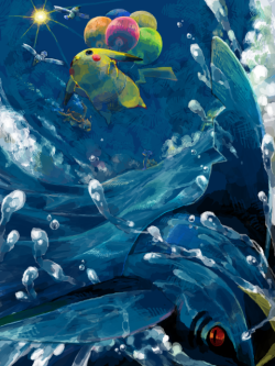 alternative-pokemon-art:  Artist Balloon Pikachu by request.