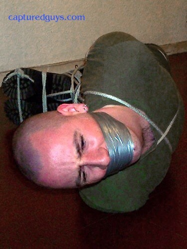 gagboytiedup: Buzz cut men are hot  Damm sexy when they are bound and tapgagged  