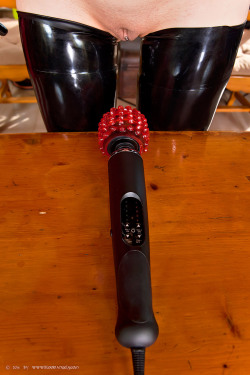 fuckiamsexedout:  Magic Wand - Vibrator with rubber nobs addon (sex toys)