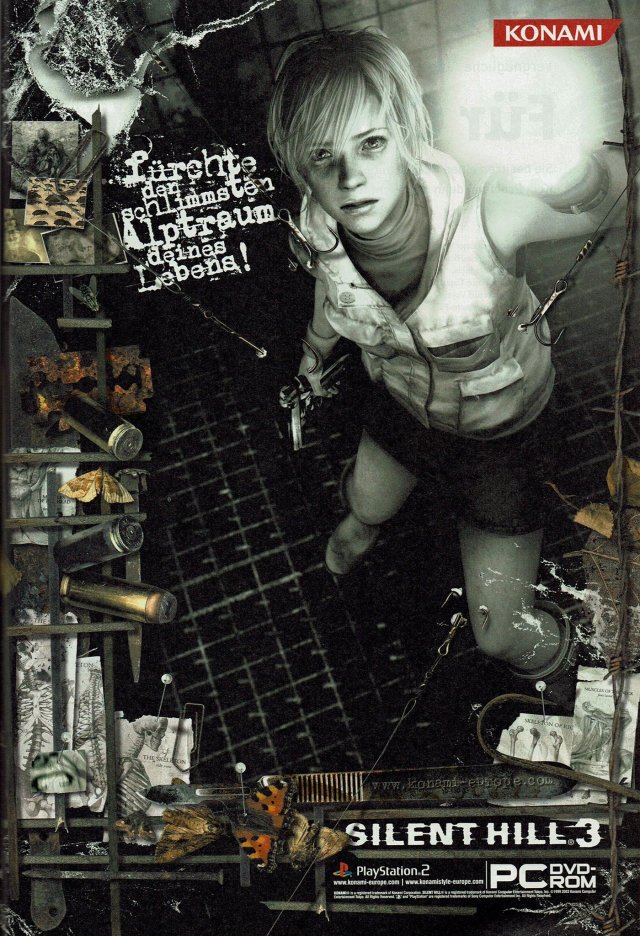 horror-n-m3tal:Silent Hill: Magazine Ads. 1999,2001,2003,2004.    