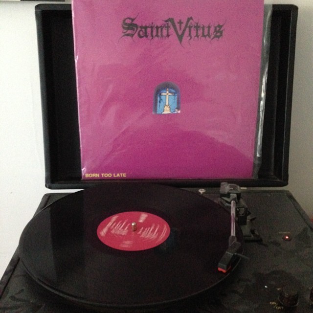 ciaobelatarr:  Today’s #aotd #saintvitus #borntoolate #doommetal 