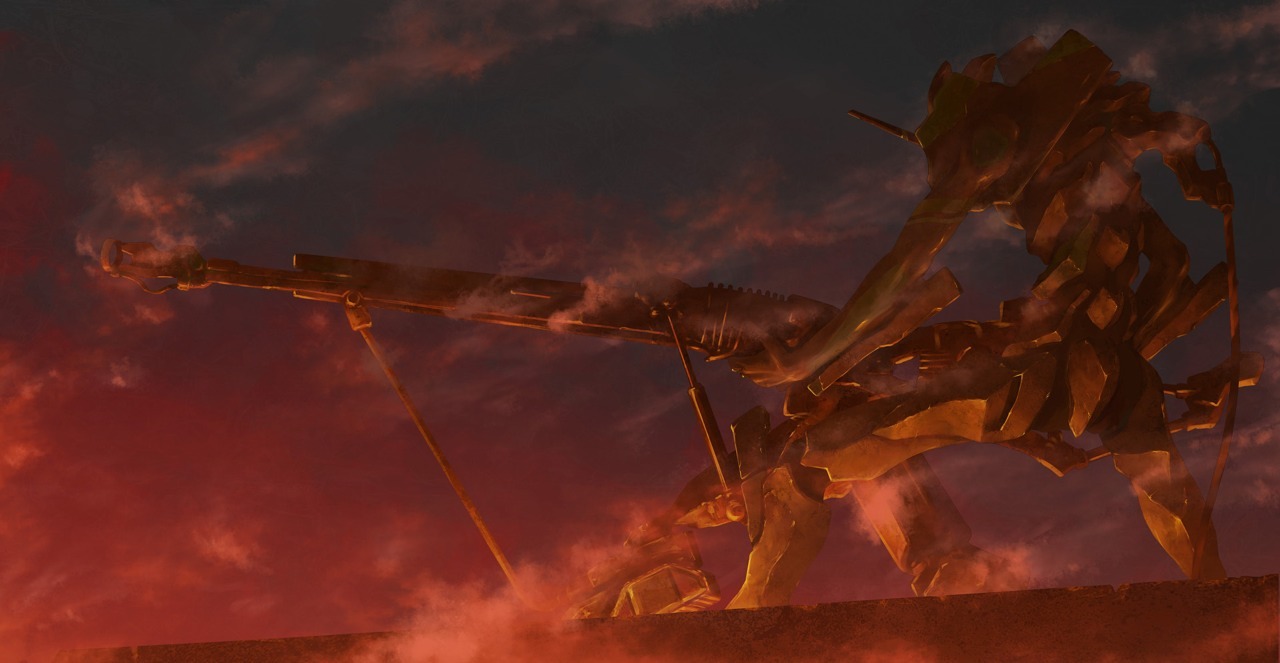 she-dreamt-she-was-a-killdozer:  ヤシマ作戦By：Totuka 