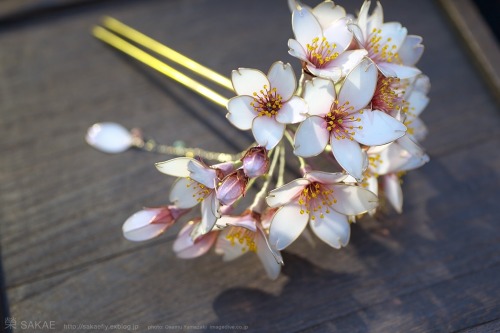 digitalramen: Artist Sakae spends months on each of her kanzashi hair ornaments.