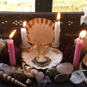 Finally Redecorated My Altar To Honor Aphrodite :)