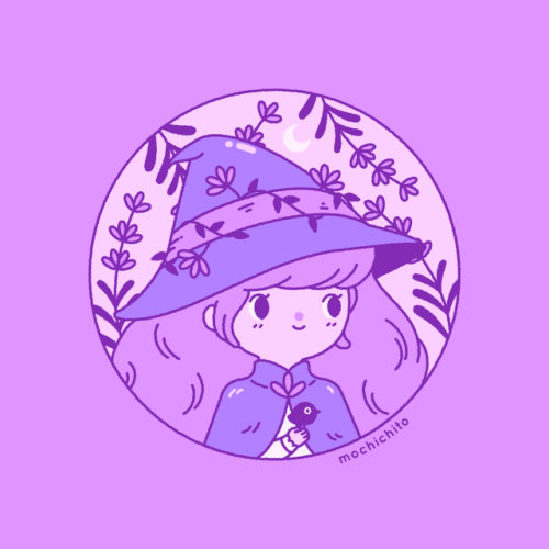 1/31. Lavender witch. Trying a series of witches this month based on @djamilaknopf ’s #botanicalwitc