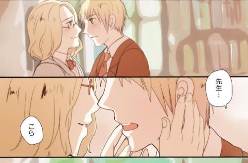 ziashetalia: ［ヘタリア］ひげ先生［腐向_英仏］Pixiv ID: 30413955Member: あきはる※Posted with the artist’s permissi
