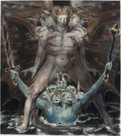 dappledwithshadow:  The Great Red Dragon paintings, by William Blake 1805-1810 