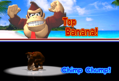 donkey-kongo: In life you’re either top banana, or chimp chump.