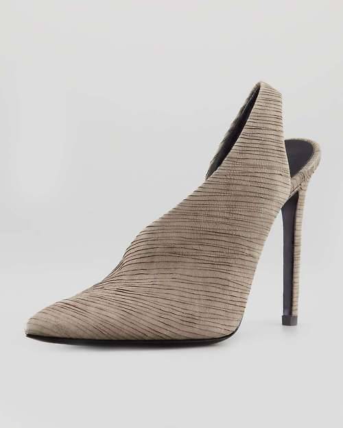 High Heels Blog Edie Cut-Suede Slingback, Pumice GraySearch for more Heels by… via Tumblr