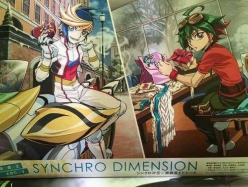 winda-wynn-arclight:  Arc-V Valentines Day art. Probably official (it was posted by a Arc-V info and news Facebook) . If anyone knows the source to this please add it because I can’t find it at all. (Look closely at Yugo’s d-wheel’s windshield 😏)