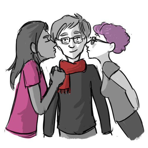 smooches  02.14.14: happy valentine&rsquo;s day, everyone! yes i am a huuuuge dweeb and drew the