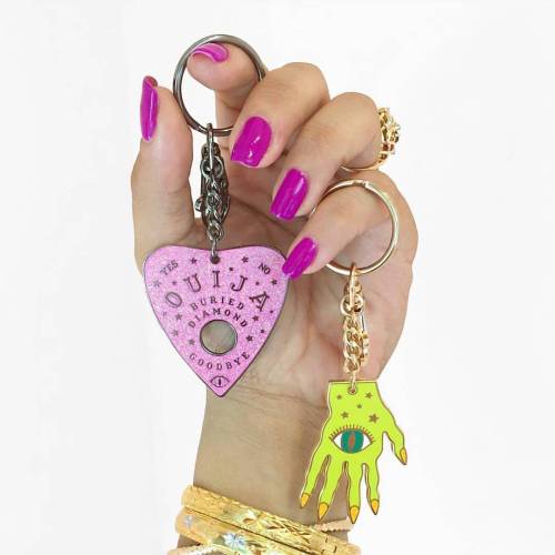 burieddiamond:For those of you asking, I’m sold out of witch hand keychains at the moment, but rumor has it @pygmyhipposhoppe has a few left in stock! 💖 (also she took this pic that I love! 💅)