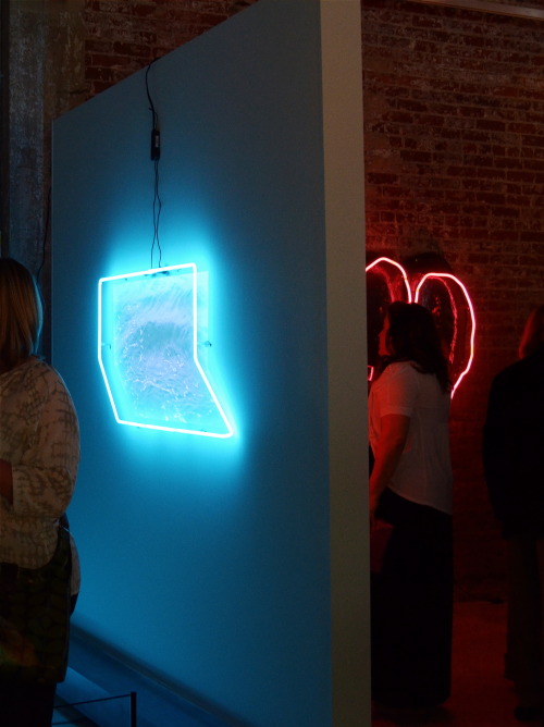 neon:Valerie ShusterovDeep Blues 2015Italian neon glass tubing filled with argon gas