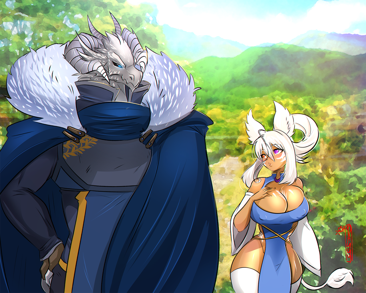 shizuerenai:   D&amp;D character for ChaosHound~ of his dragonborn &amp;