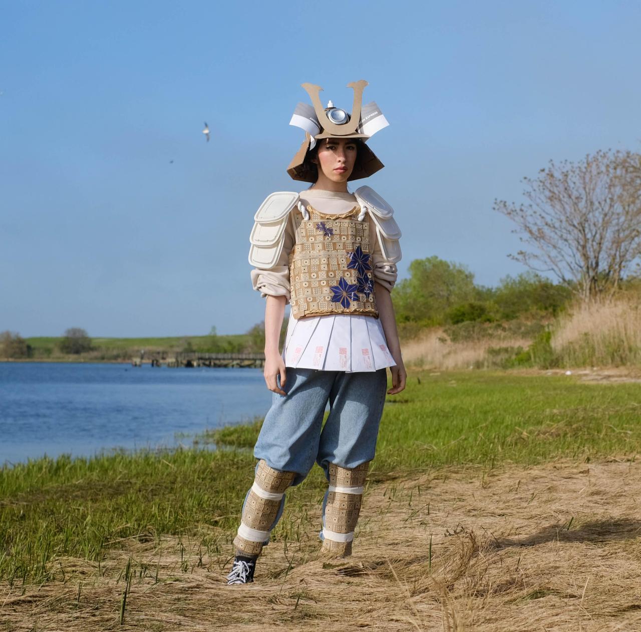 I made a samurai costume out of my recycling #pics#images#aww#gifs