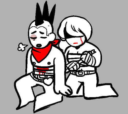 petpet:i was thinking about my au and like……beltboy has to rely on her to make sure hi