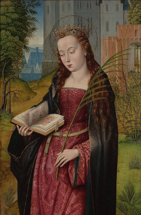 Saint Barbara, Master of the Embroidered Foliage, ca. 1500