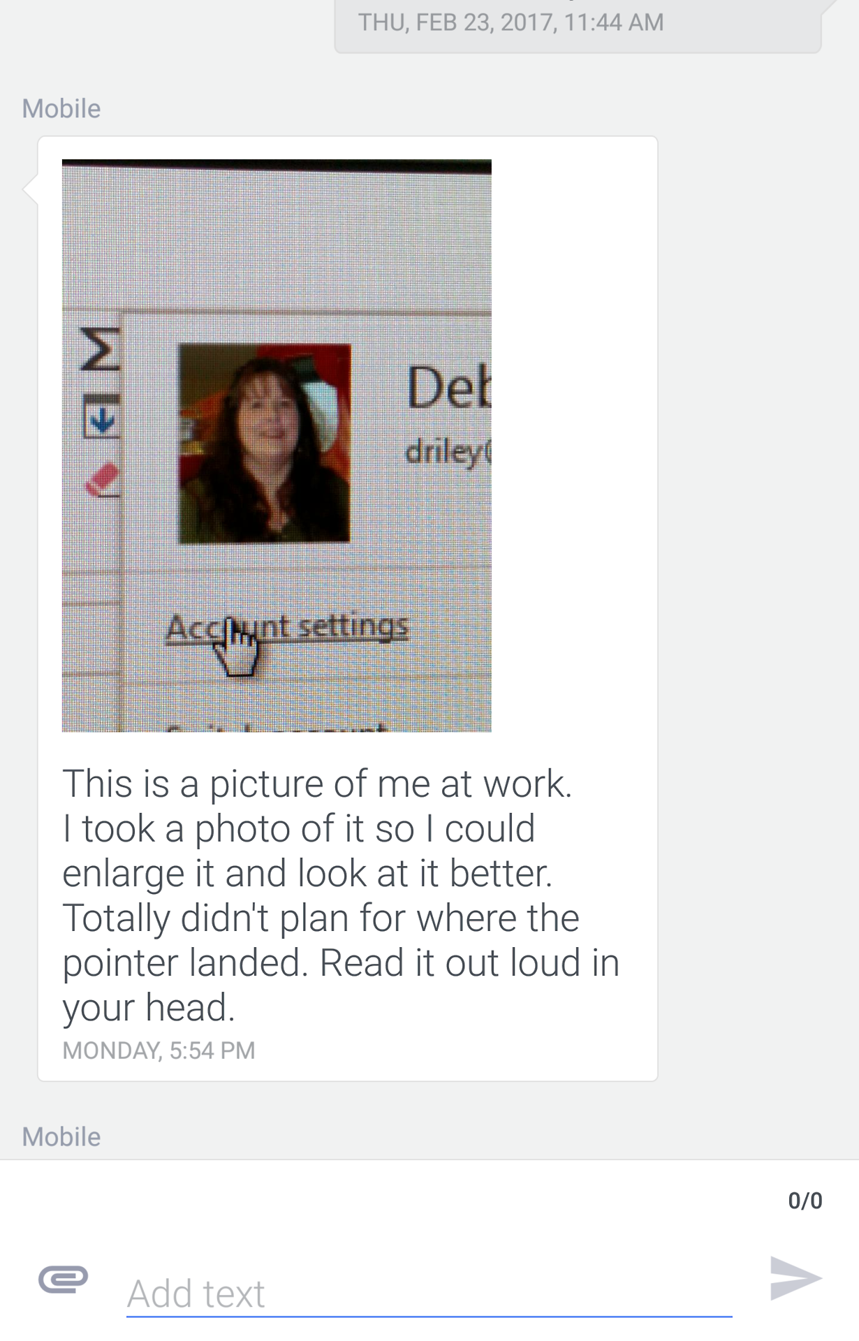 My mom sent me this the other day. She is truly amazing.