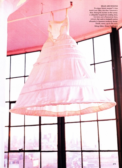 photographicpictures:Stella Tennat by Bruce Weber - Yohji Yamamoto Spring 1999 I’m shocked. St