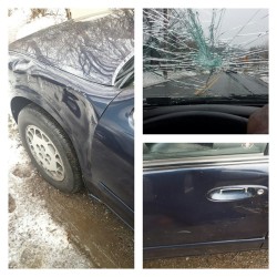 Just fucked my car up…hit a fuckin