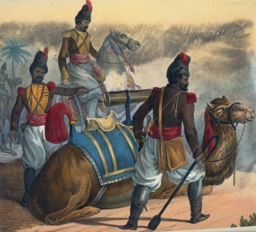 Persian Zembouraki camel artillery, 1811