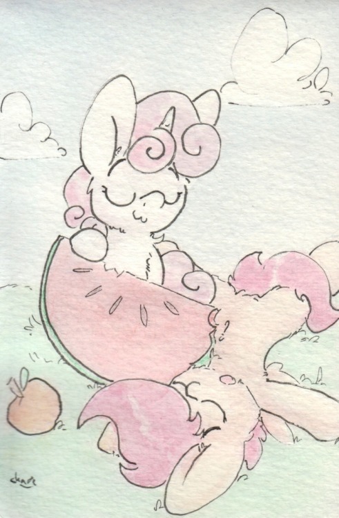 slightlyshade:Melon fillies! <3