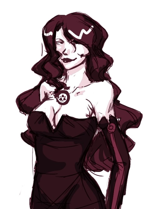 rizahentai:  rizahentai:  I am actually so happy with this one even if it’s a quick sketch. Lust is so fun to draw I might draw more of her in the future.  more than 100 notes can I cry now? 