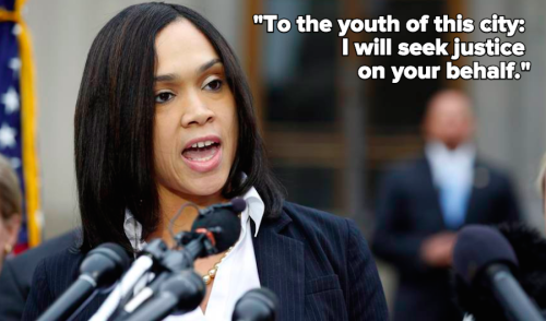 micdotcom:  Meet Marilyn Mosby, the badass State’s Attorney bringing justice for Freddie Gray All eyes are on Maryland State Attorney Marilyn J. Mosby, who announced at a press conference Friday that the six officers involved in the April 19 death