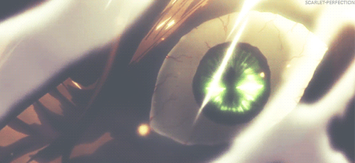escarletes:  Titan Eren's eye (◡‿◡✿)     
