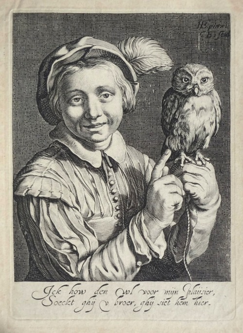 Boy With An Owl (“I hold the owl for my pleasure. If you seek a brother, you have one here.”) by Cor
