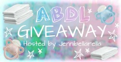 jennibellarella: 🌸☁ ABDL GIVEAWAY ~ 2 WINNERS ☁🌸  Two winners will be chosen on August 12th 2016. They have 24 hours to respond, or new winners are chosen. MUST be 18 or older in the USA. Will have to provide mailing address.   Like and Reblog