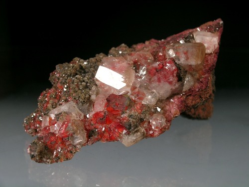 Hematite included Calcite - Mexico